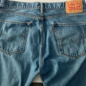 Levi's 505 Mens SZ 36W 30L Classic Relaxed fit straight leg BlueJeans